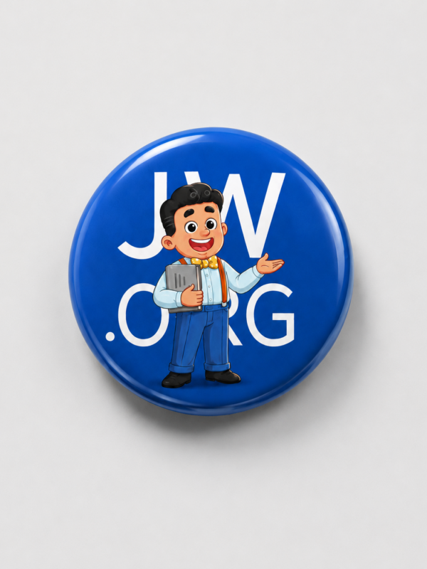 Broche Família JW 32mm — Teodoro com Bíblia
